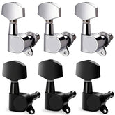6Pcs Folk Guitar/Electric Guitar Fully Enclosed Knob and Shaft Winder