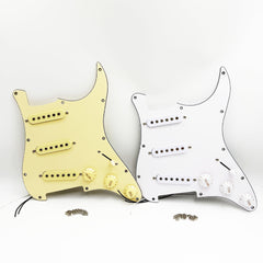 Ozici Prewired SSS Guitar Pickguard Pickups for Stratocaster Strat ST Cream