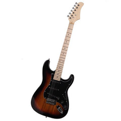 Ozici ST Stylish Electric Guitar with Black Pickguard Golden