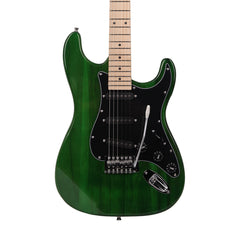 Ozici ST Stylish Green Electric Guitar with Black Pickguard