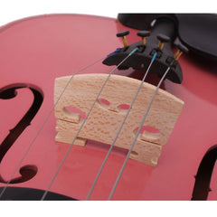 Ozici 3/4 Acoustic Violin Case Bow Rosin - Pink