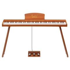 Glarry GPP-110 88 Key Full Size Semi-Weighted Standard Electric Digital Piano Natural