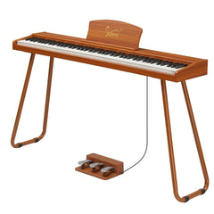 Glarry GPP-110 88 Key Full Size Semi-Weighted Standard Electric Digital Piano Natural