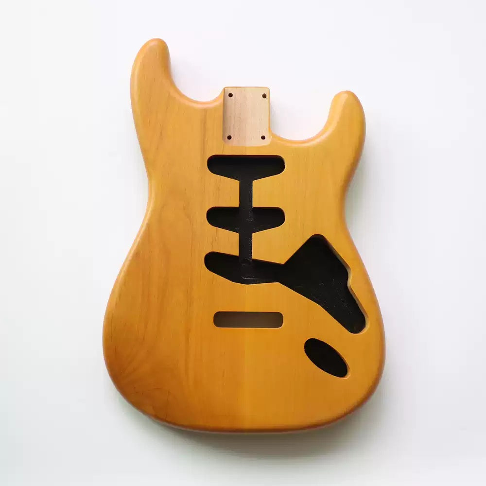 Ozici Nitro Finished SSS 2 piece Alder Wood Matched ST Guitar Body in Aged nature Color for DIY Electric Guitars