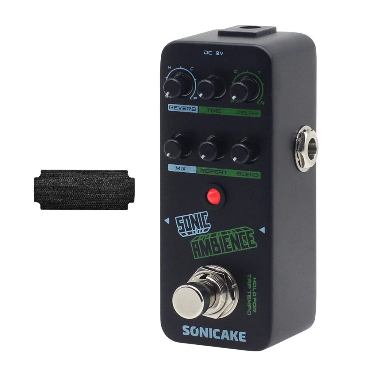 SONICAKE Multi Mode Delay and Reverb Guitar Bass Effects+ Hook and Loop Tape