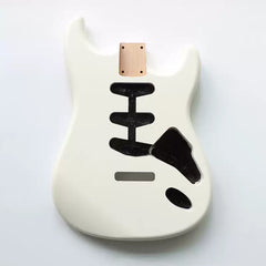 Ozici DIY White Alder Wood ST Guitar Body In Nitro Satin Finished for SSS Electric Guitar Building