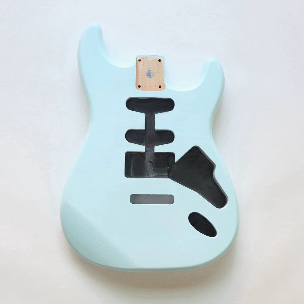 Ozici Alder Wood Sonic blue SSS ST Electric Guitar Body Nitro Matte Finished for DIY Custom Guitars