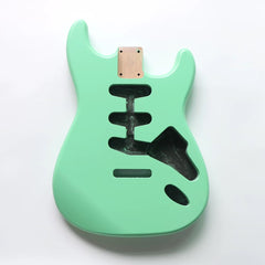 Ozici Alder Wood Surfing Green SSS Pickup Nitro Paint ST Electric Guitar Body