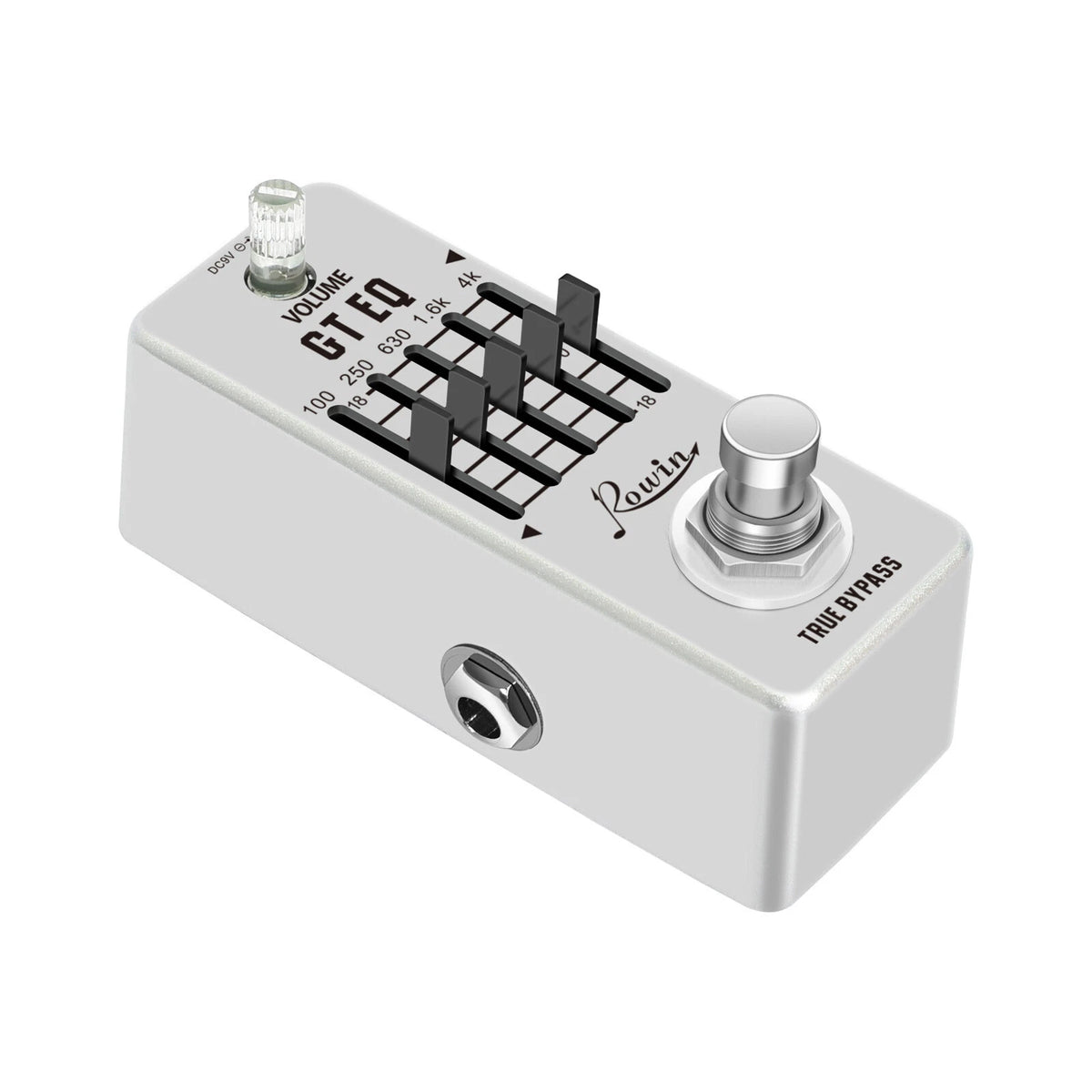 Rowin 5-Band EQ Pedal Electric Guitar Equalizer Effects Pedal True Bypass Metal