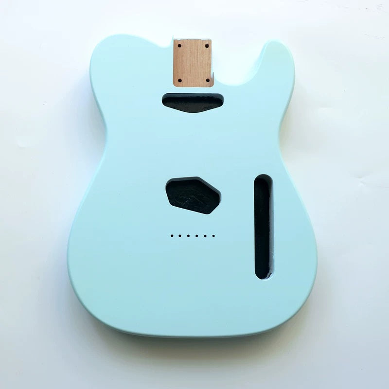 Ozici Blue Color Standard Route TL Guitar Body Made of Alder Wood In Nitro Satin Finish
