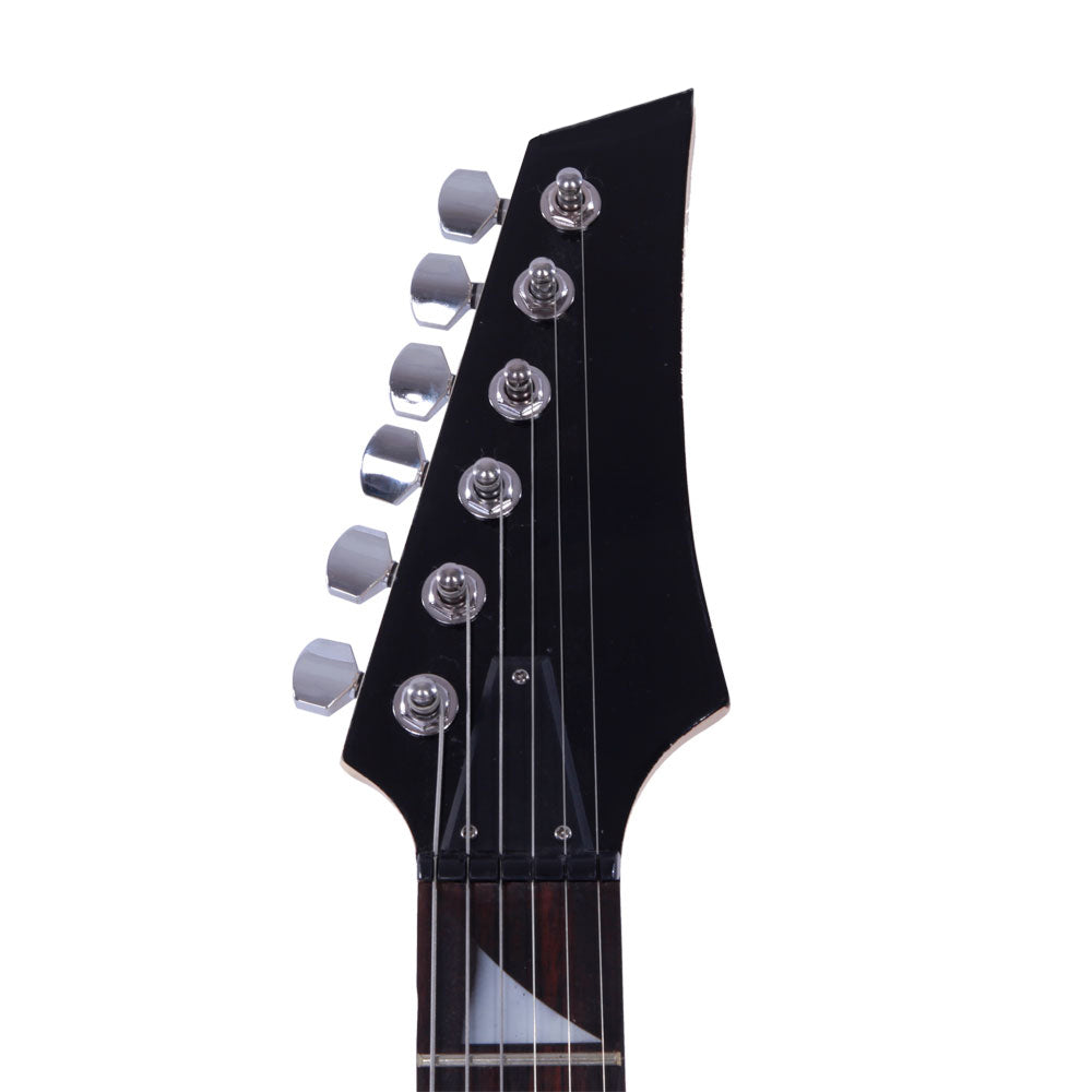 Ozici Novice Entry Level 170 Electric Guitar HSH Pickup Bag Strap Paddle Rocker Cable Wrench Tool Red