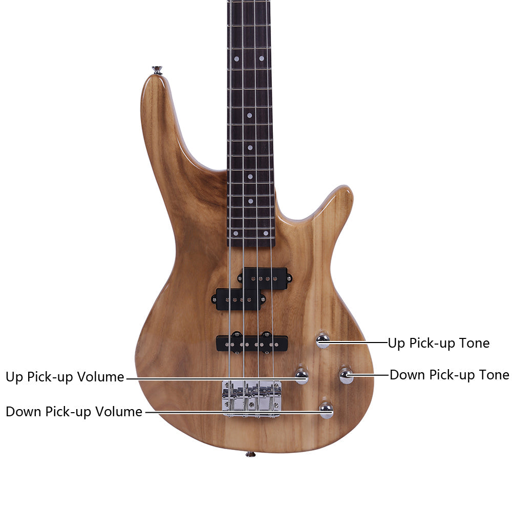 Ozici Exquisite Stylish IB Bass with Power Line and Wrench Tool - Burlywood