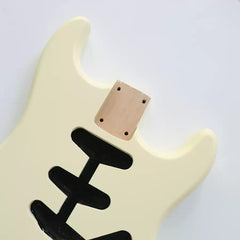 Ozici DIY Nitro Finished Alder ST Guitar Body in Light Yellow Color for SSS Electric Guitars