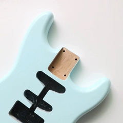 Ozici Alder Wood Sonic blue SSS ST Electric Guitar Body Nitro Matte Finished for DIY Custom Guitars