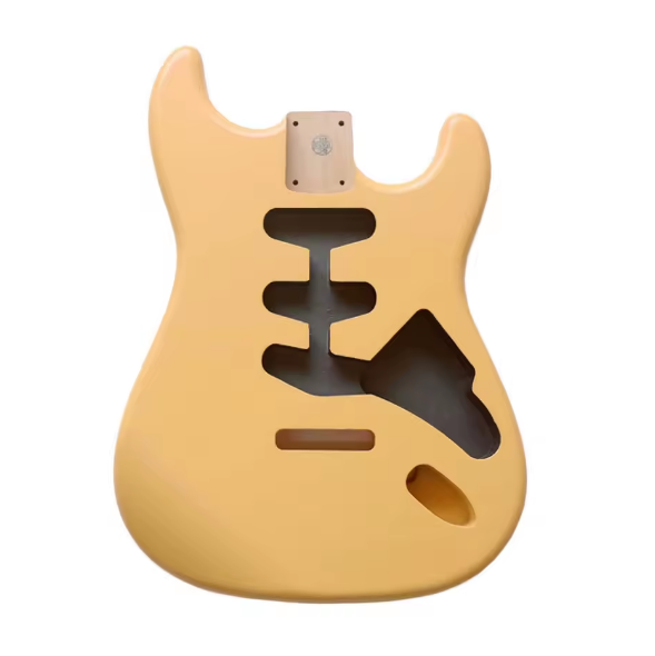 Ozici DIY Nitro Finished Alder ST Guitar Body in Desert Sand Color for SSS Electric Guitars