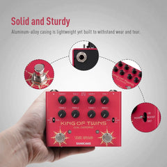 Sonicake Dual Channel Overdrive Pedal - 3 Modes