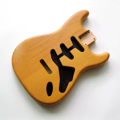 Ozici Nitro Finished SSS 2 piece Alder Wood Matched ST Guitar Body in Aged nature Color for DIY Electric Guitars
