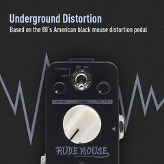 SONICAKE Rude Mouse True Bypass Underground Overdrive Distortion Fuzz Pedals