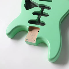 Ozici Alder Wood Surfing Green SSS Pickup Nitro Paint ST Electric Guitar Body