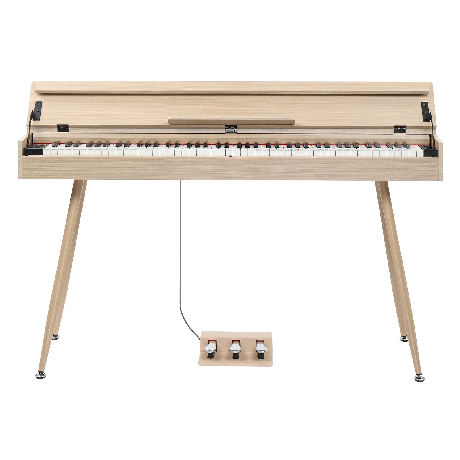 Ozici 88 Key Standard Full Weighted Keyboards Digital Piano with Metal Stand, Audio and MIDI Bluetooth