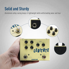 SONICAKE Levitate Digital Delay and Reverb 2 in 1 Guitar Effects Pedal