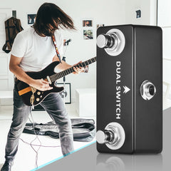 MOSKY Audio DUAL SWITCH Dual Footswitch Foot Switch Pedal Full Metal Shell