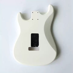 Ozici DIY White Alder Wood ST Guitar Body In Nitro Satin Finished for SSS Electric Guitar Building