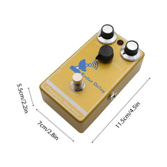 MOSKYAUDIO Guitar Delay Effects Pedal Analog-Digital Hybrid Delay True