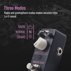 SONICAKE Bitcrush Digital Sampl Reducer Guitar Bass Synthesizer Pedal