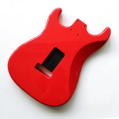 Ozici Alder Wood Sonic blue SSS ST Electric Guitar Body Nitro Matte Finished for DIY Custom Guitars - Red