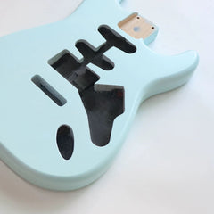 Ozici Alder Wood Sonic blue SSS ST Electric Guitar Body Nitro Matte Finished for DIY Custom Guitars