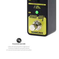SONICAKE Sonic ABY True Byapss Line Selector Guitar Effects Pedals+ 9V Adapter