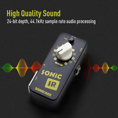 SONICAKE IR Speaker Cabinet Simulator Guitar Bass Pedal +1PCS Hook and Loop TAPE