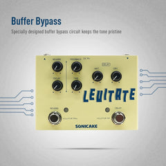 SONICAKE Levitate Digital Delay and Reverb 2 in 1 Guitar Effects Pedal