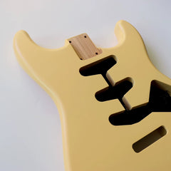 Ozici DIY Nitro Finished Alder ST Guitar Body in Desert Sand Color for SSS Electric Guitars