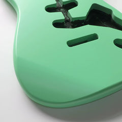 Ozici Alder Wood Surfing Green SSS Pickup Nitro Paint ST Electric Guitar Body