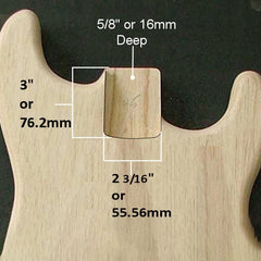 Ozici Alder Wood Sonic blue SSS ST Electric Guitar Body Nitro Matte Finished for DIY Custom Guitars - Green