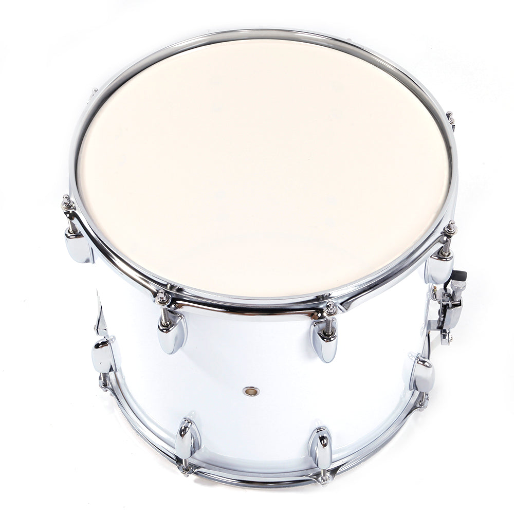 Ozici 14 x10 inches Marching Drum Drumsticks Key Strap White