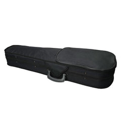 Durable Cloth Fluff Triangle Shape Case with Beige Lining for 4/4 Violin Black
