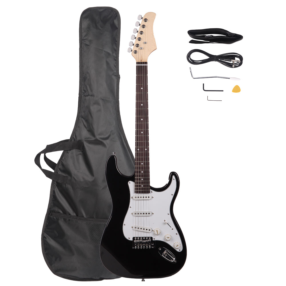 Ozici Rosewood Fingerboard Electric Guitar Black - White