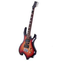 Ozici Novice Flame Shaped Electric Guitar HSH Pickup Bag Strap Paddle Rocker Cable Wrench Tool - Sunset