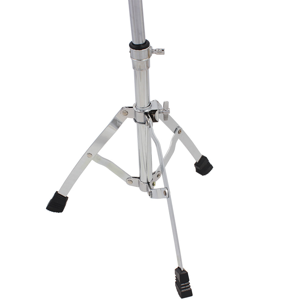 Ozici Chrome Plated Dumb Snare Drum Stand Tripod Silver