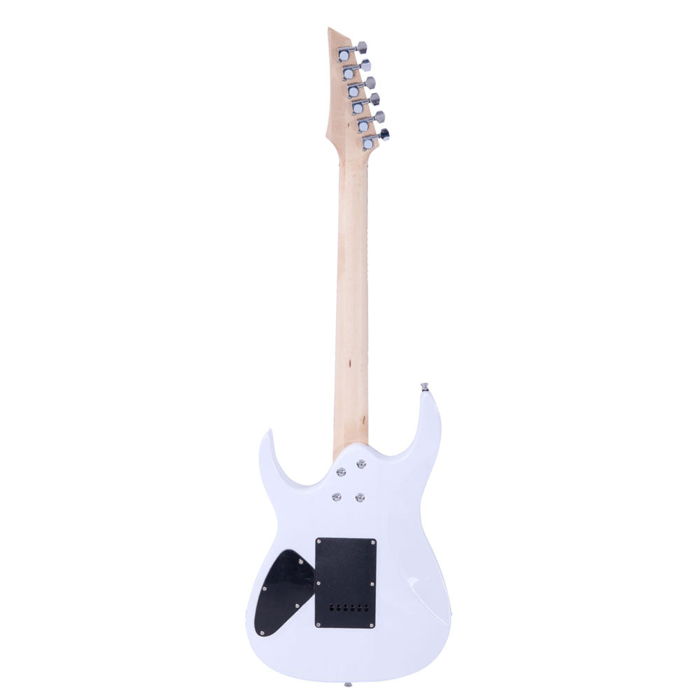 Ozici Novice Entry Level 170 Electric Guitar HSH Pickup Bag Strap Paddle Rocker Cable Wrench Tool - White