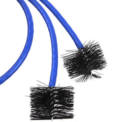 3-piece set of small, round and mouth cleaning set for wind instruments, small cleaning brush