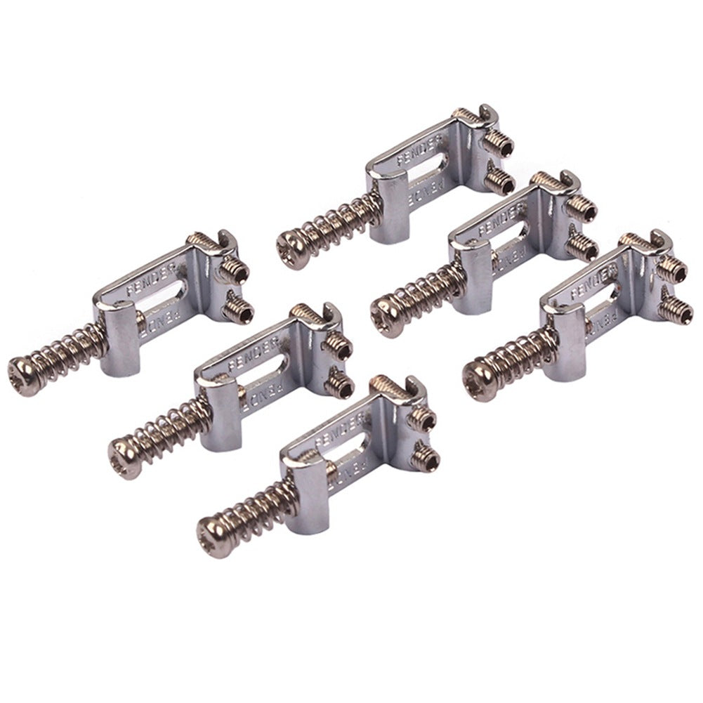 6 Pack Roller Tremolo Bridge Saddles for Strat Stratocaster and Tele Telecaster Electric Guitars