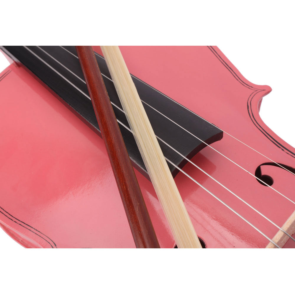 Ozici 3/4 Acoustic Violin Case Bow Rosin - Pink