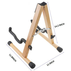 Folk Classical Guitar Bass Solid Wood Vertical Stand