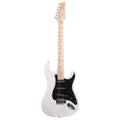 Ozici ST Stylish Electric Guitar with Black Pickguard - White