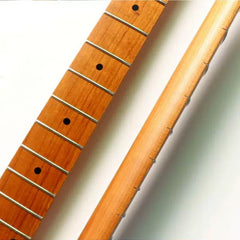 Left Hand 21 Fret Integrated Roasted Maple ST electric Guitar Neck