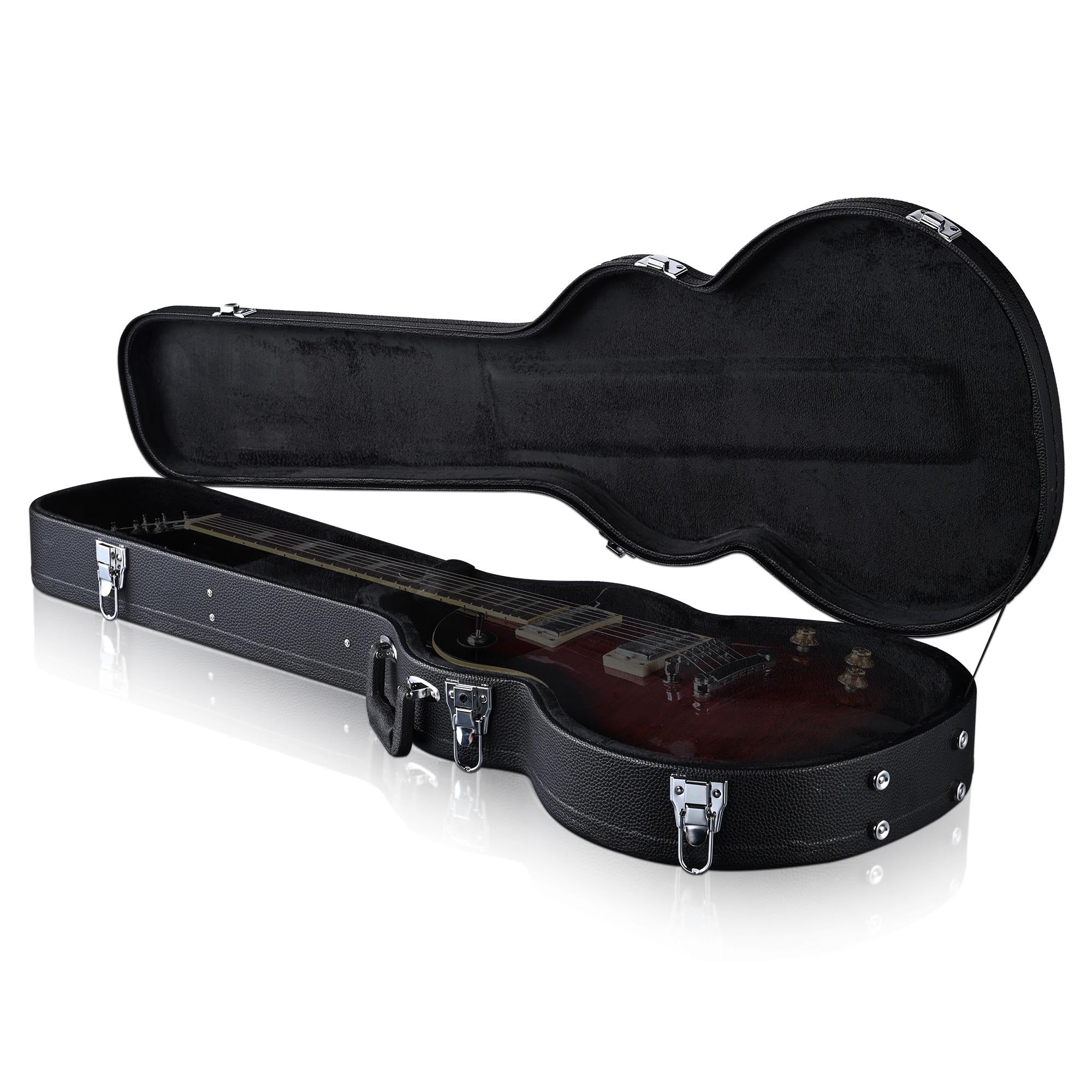 Ozici Guitar Hard Case for Acoustic Guitar made of hard plywood wrapped in PU leather